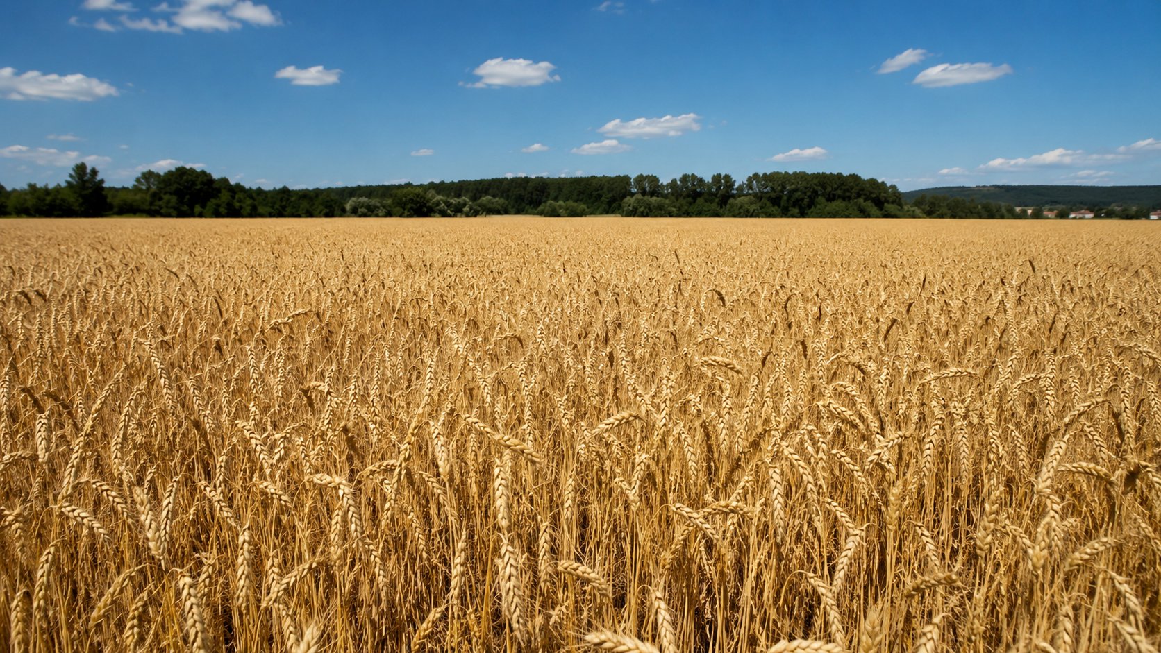 A South Dakota wheat field ready for harvest